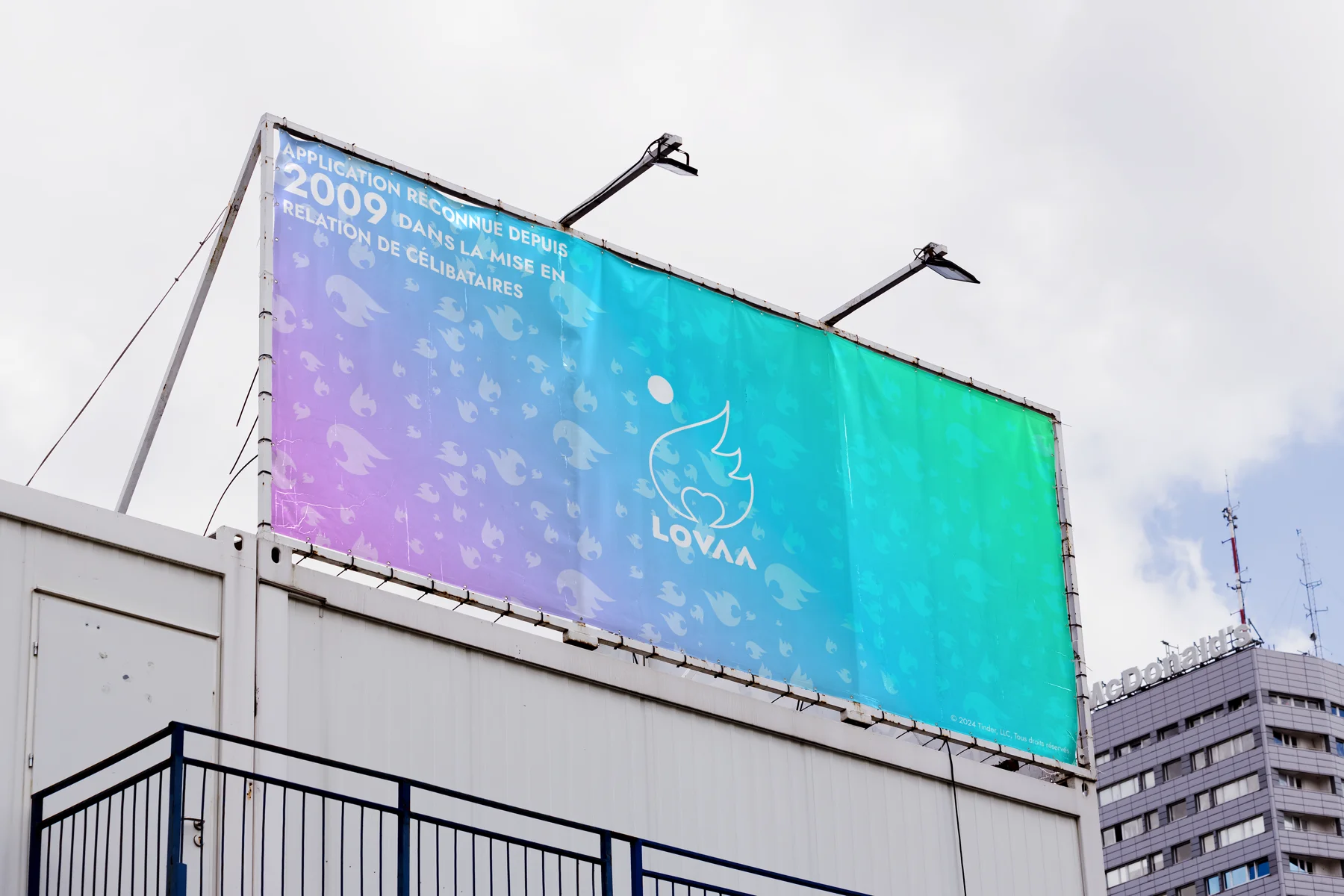 Panneau d’affichage Lovaa en dégradé